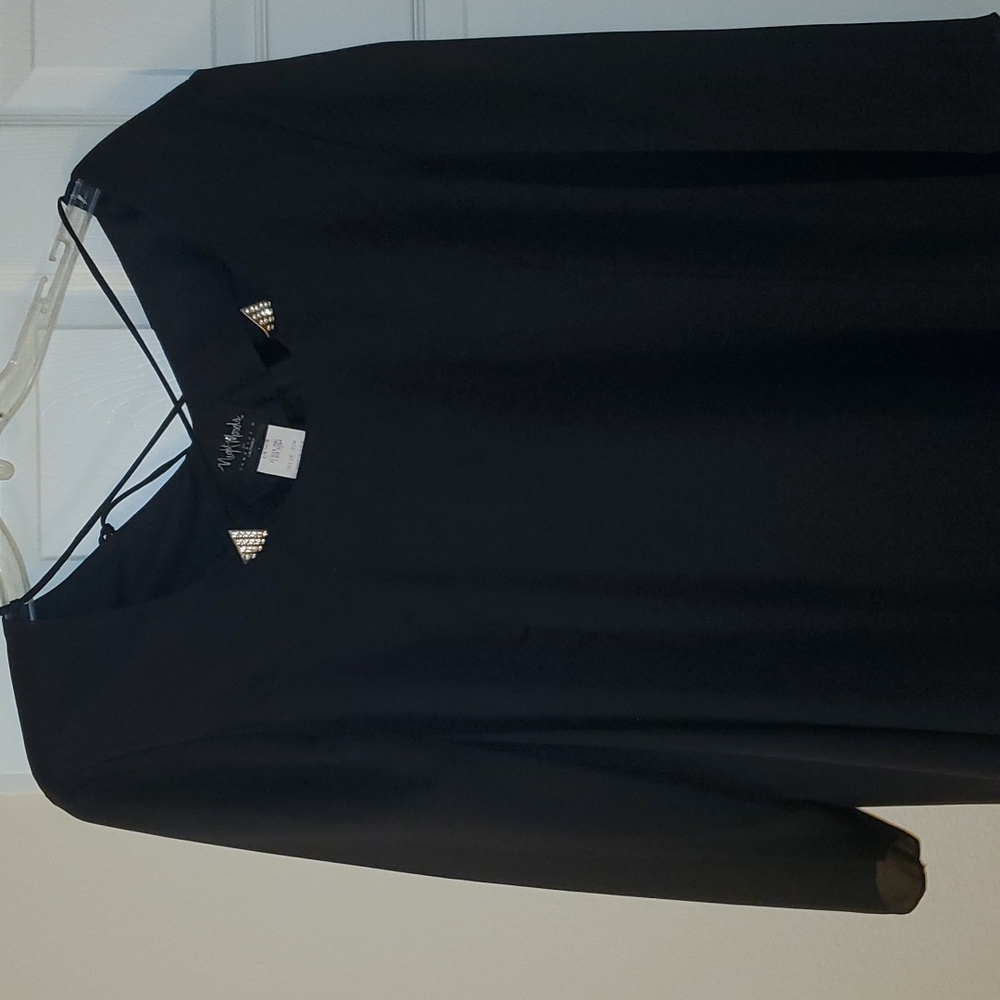 Black mousseline dress